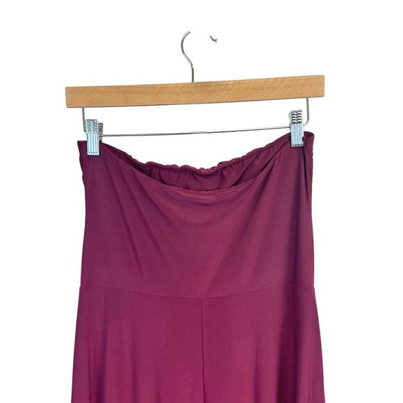 Loop dress by Carlos Saavedra Long Multi Look Jersey Knit Gown Cabernet SZ M - Picture 10 of 12